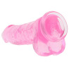Real Rock Crystal Gode Crystal Clear 21 x 5.5cm Rose